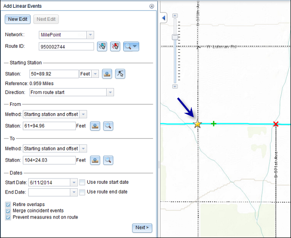 Creating a starting or base station on the map